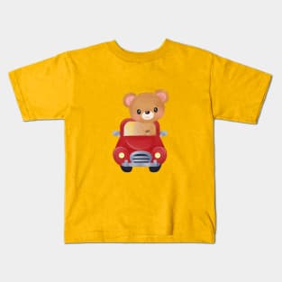 red cute pear Kids T-Shirt